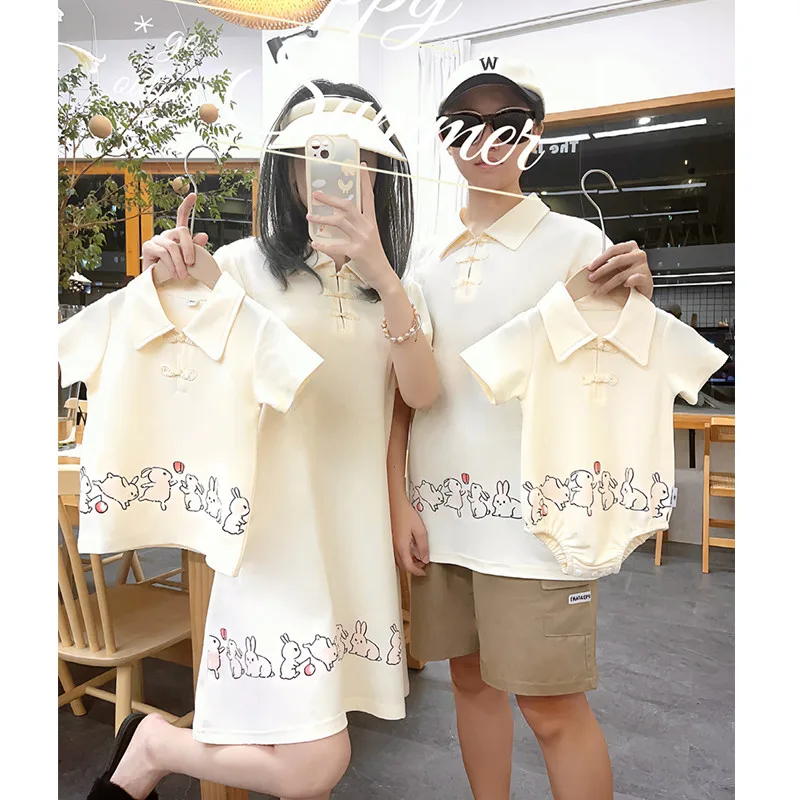 Summer Clothing Looks - Китайская одежда для родителей и детей,