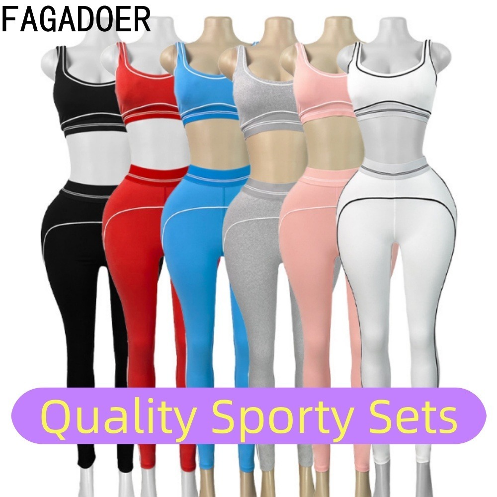 Quality Summer Clothing - Новинка! Модные спортивные комплекты FAGADOER: качественные