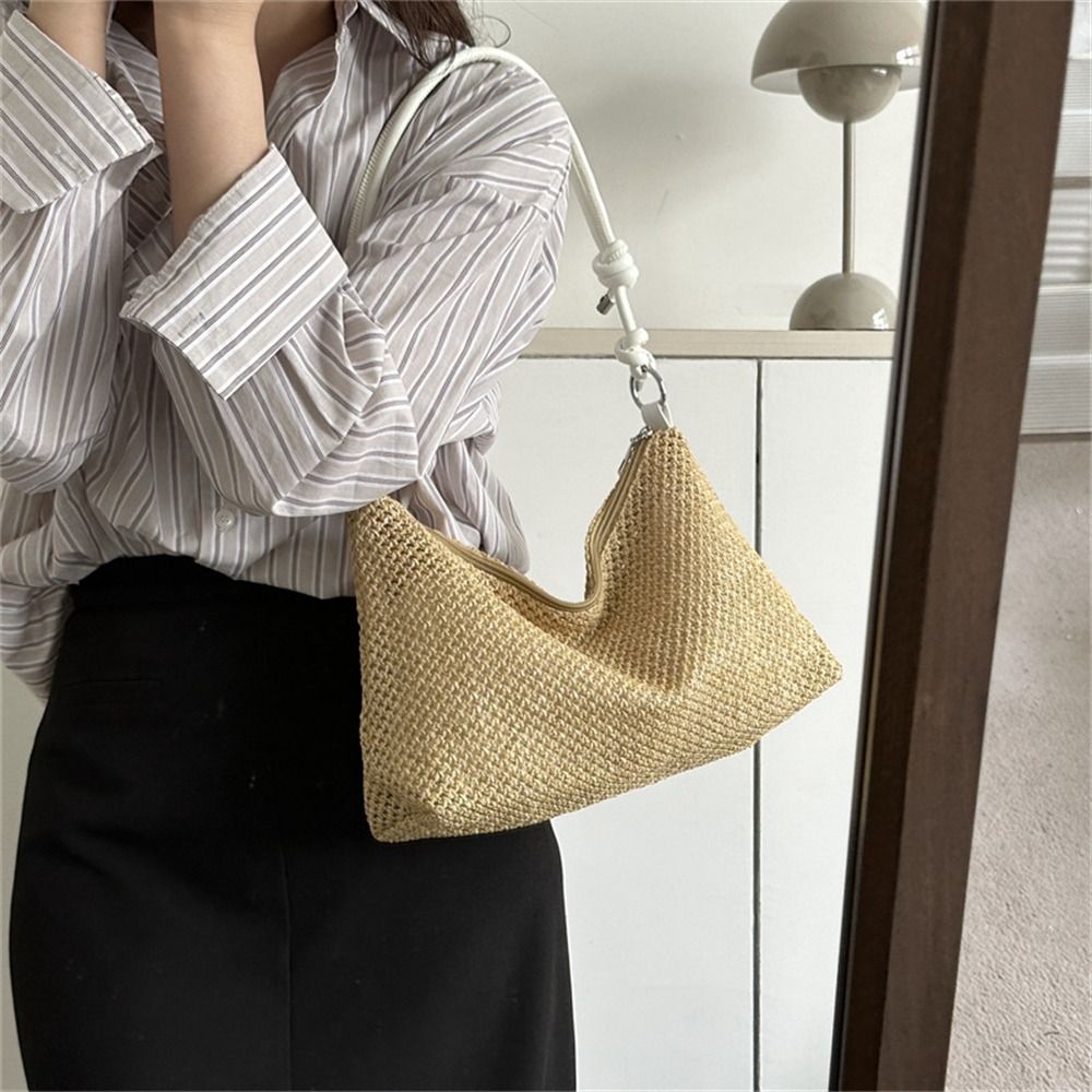 Beach Bag Straw - Модная плетеная соломенная сумка ручной работы,