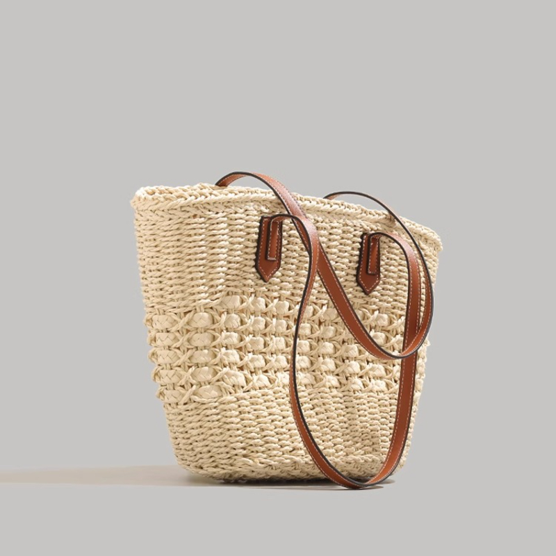 Beach Bag Straw - Очень большая складная соломенная сумка для