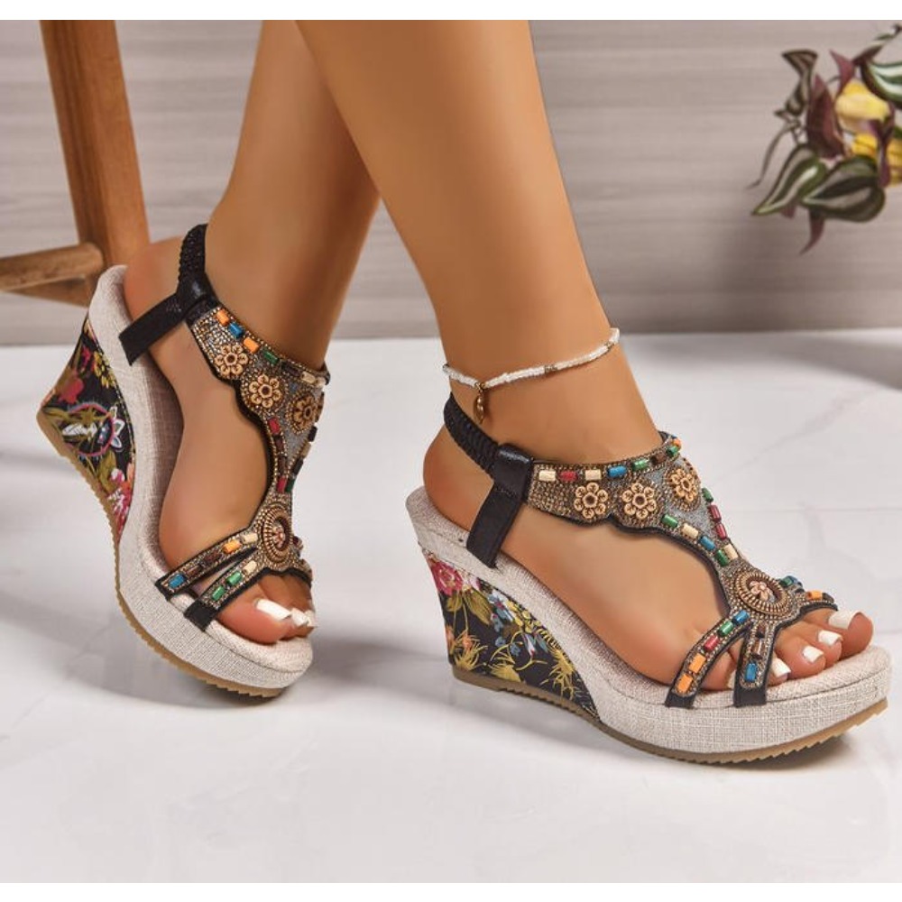 Summer Clothing Sale - Новые женские кожаные летние сандалии на