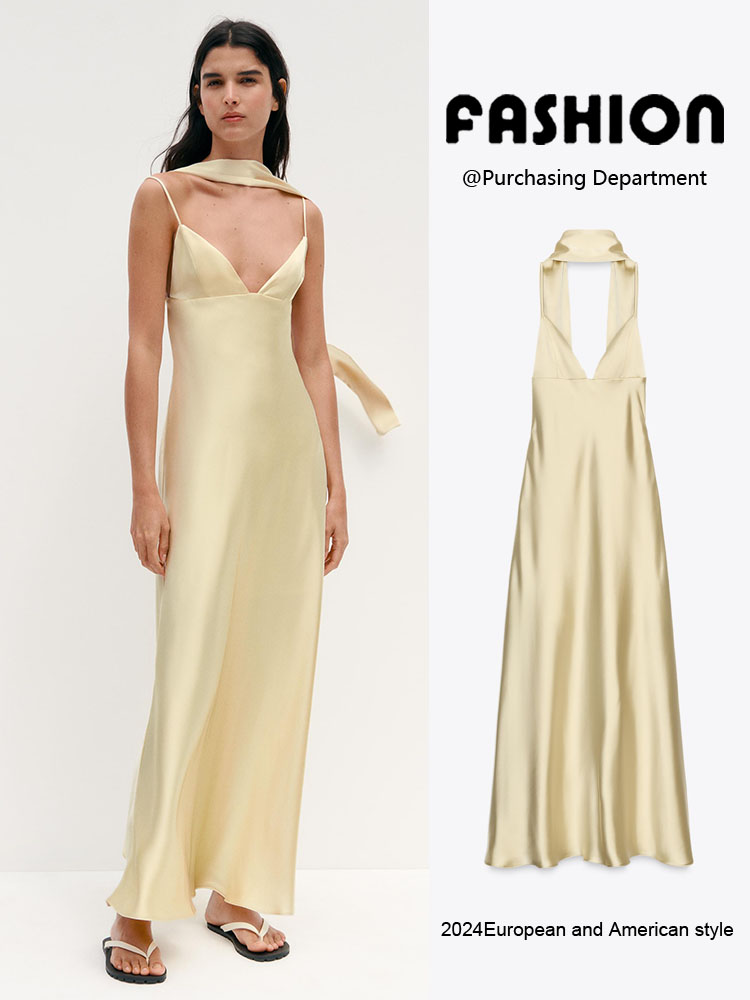 Quality Summer Clothing - Летнее Новое Модное Тонкое Шелковое Атласное