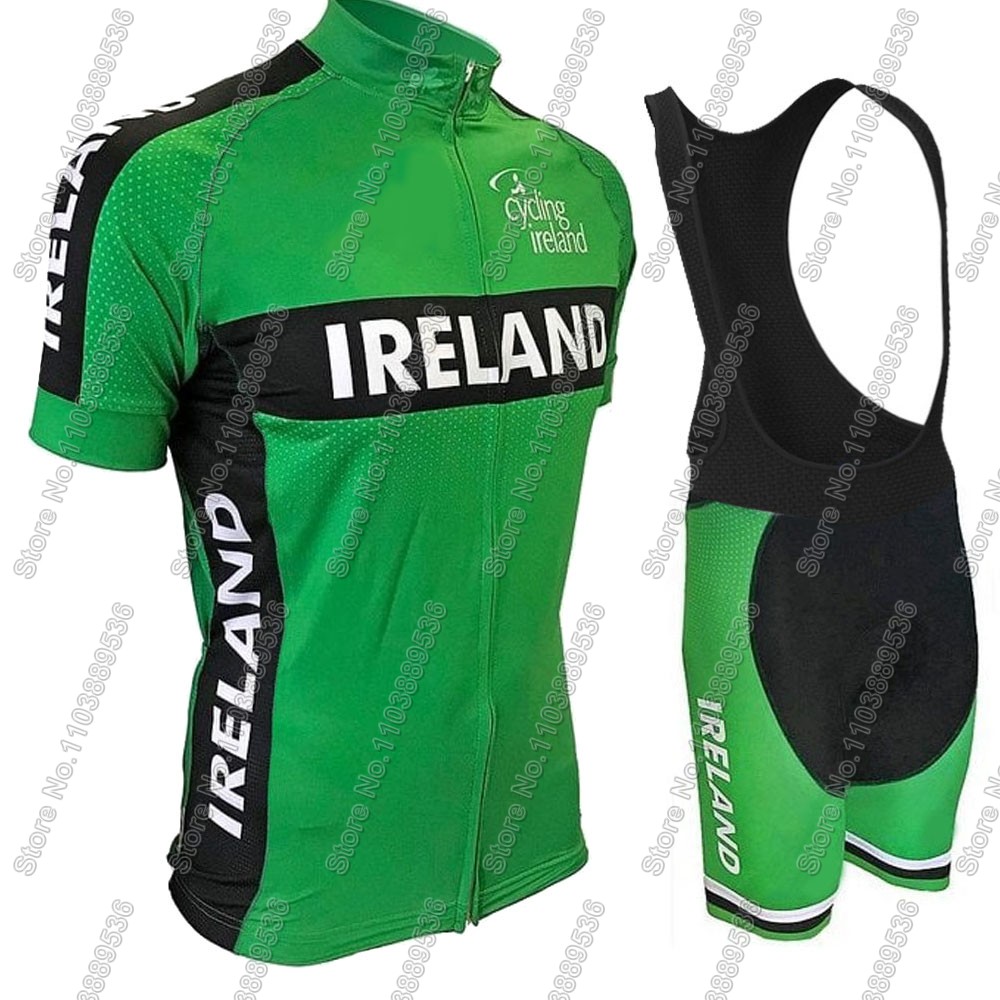 Ireland Summer Clothing - Мужской комплект велосипедного трикотажа Ireland Team