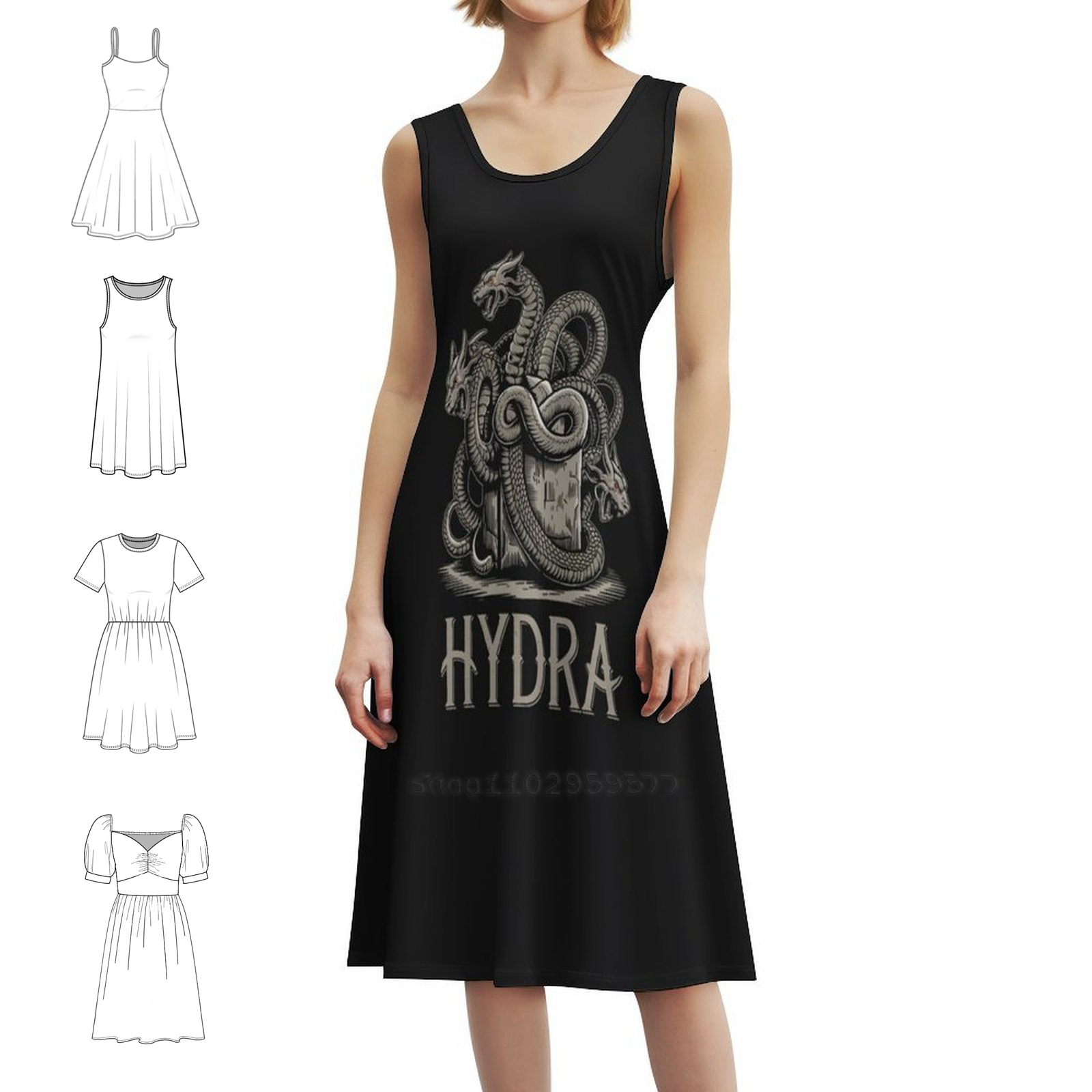 Summer Line Clothing Brand - Женское элегантное вечернее платье, платье трапециевидной