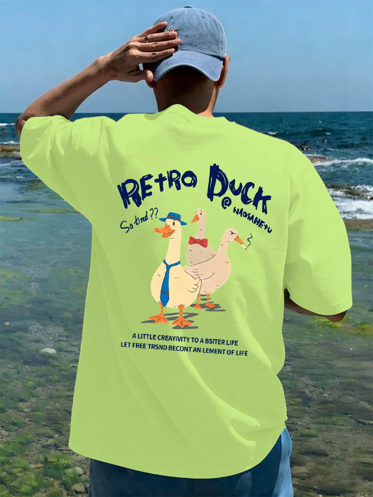 Summer Duck Clothing - Мужская мягкая футболка с принтом в