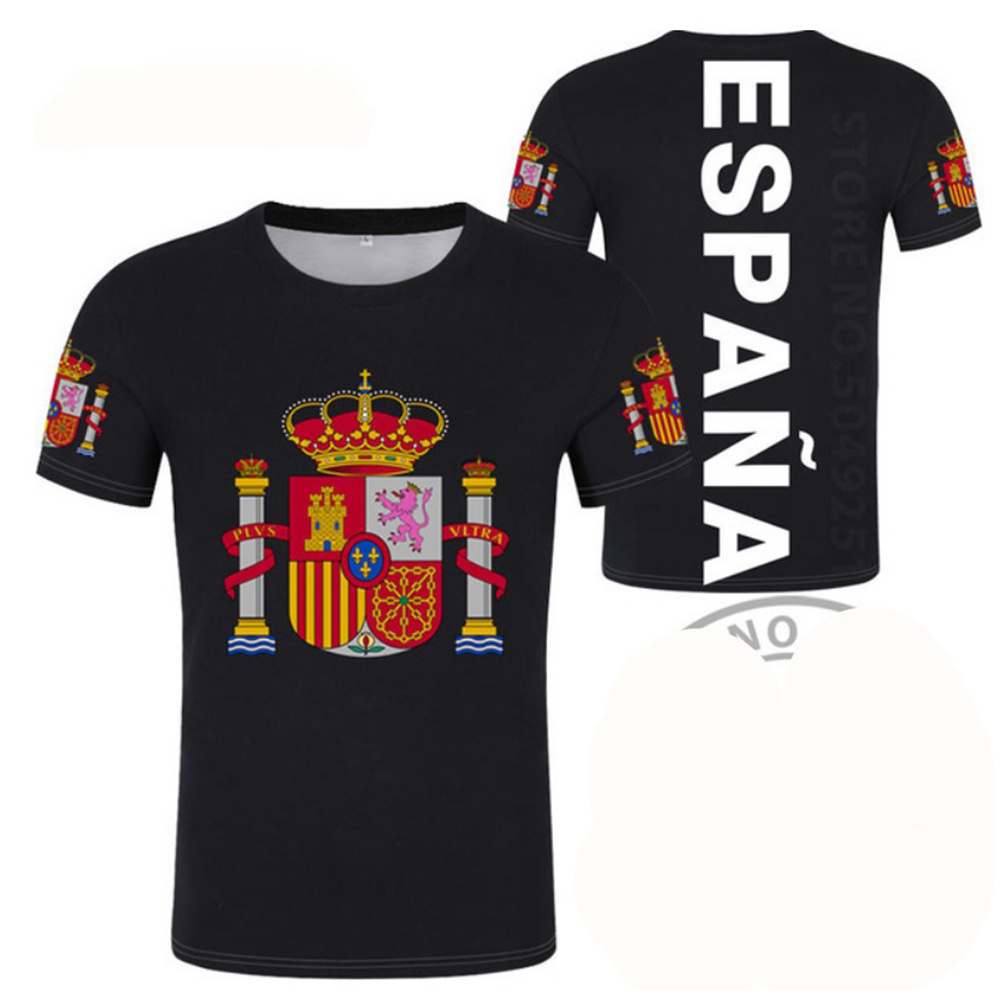 Summer Clothing In Spanish - Футболка с 3d-символикой Испании, футболка с
