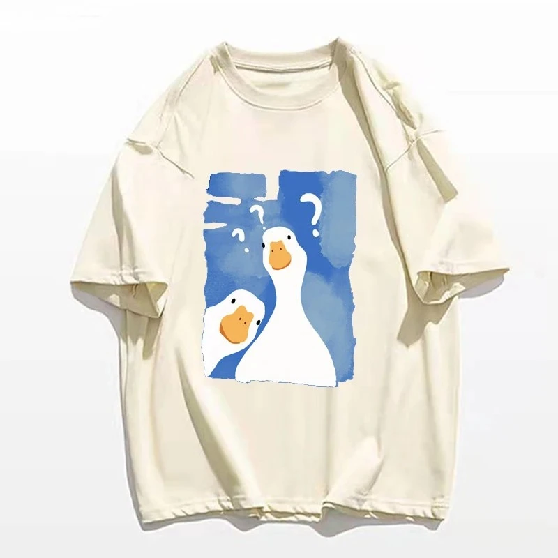 Summer Duck Clothing - Женская футболка с забавным принтом двух