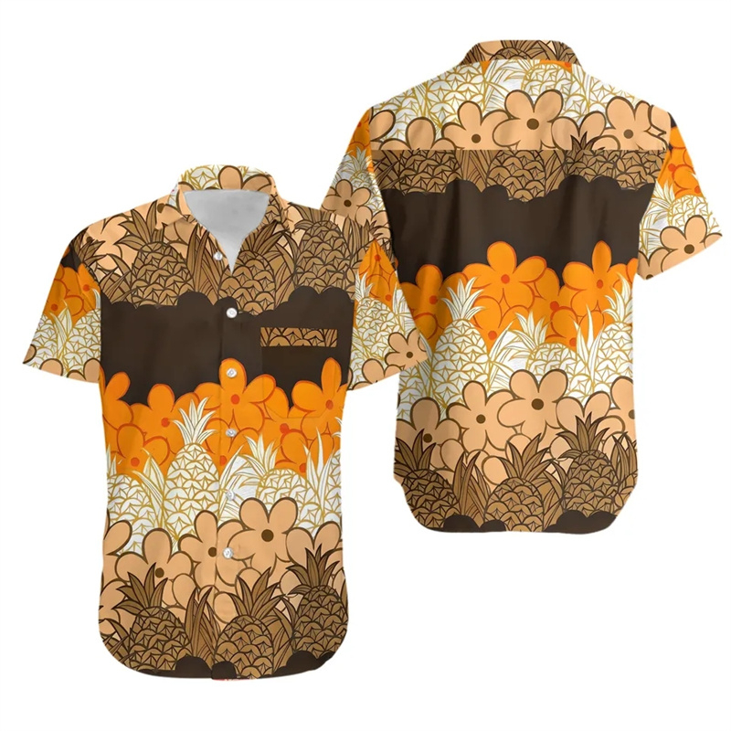 Summer Duck Clothing - Гавайская повседневная модная рубашка, мужская одежда,