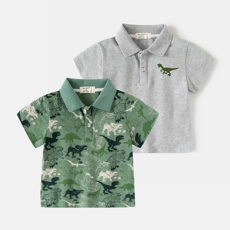 Summer Clothing Toddler - Детская летняя футболка-поло с коротким рукавом,