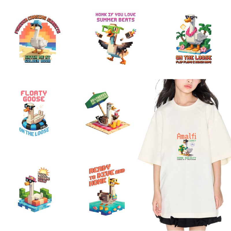Summer Duck Clothing - 2 шт. термонаклейки Amalfi Duck Summer
