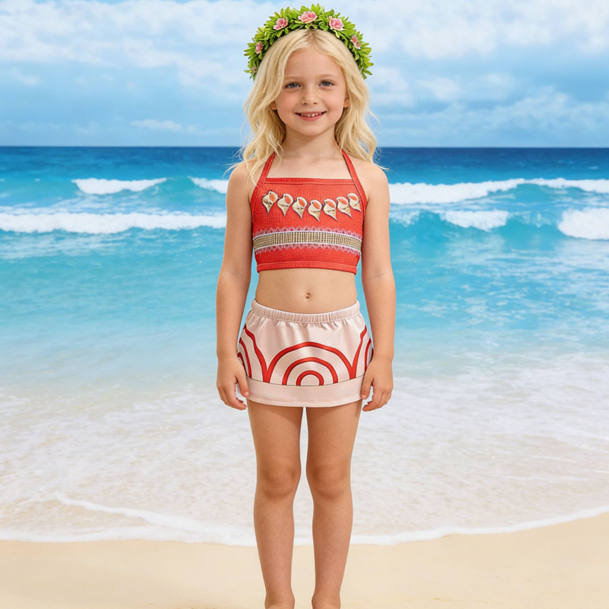 Summer Clothing Toddler - Детский костюм для девочек в тропическом