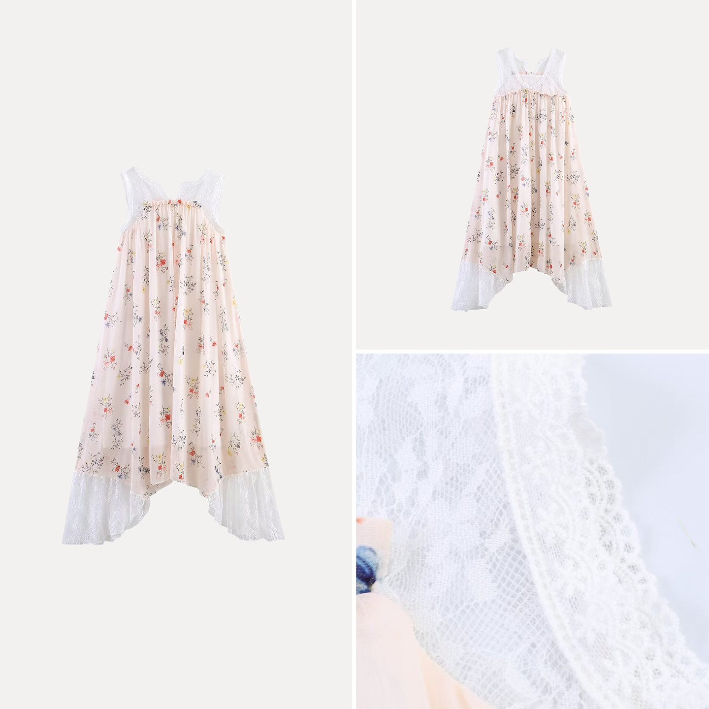 Summer Line Clothing Brand - Модное платье без рукавов с кружевной
