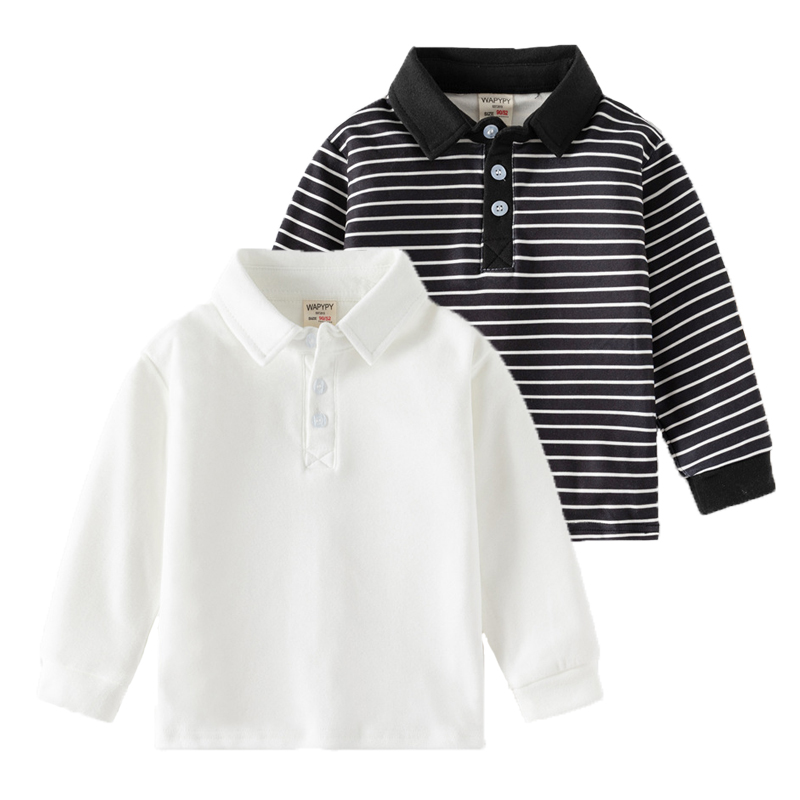Summer Clothing Toddler - Детская однотонная рубашка поло для детей