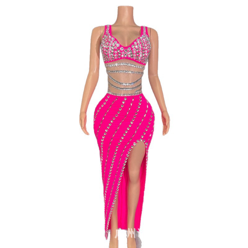 Summer Clothing Resort - Роскошное блестящее платье с бретелями для