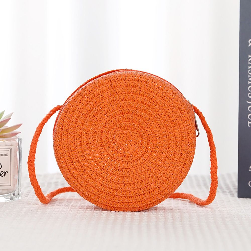 Beach Bag Straw - Модная соломенная сумка в форме ракушки,