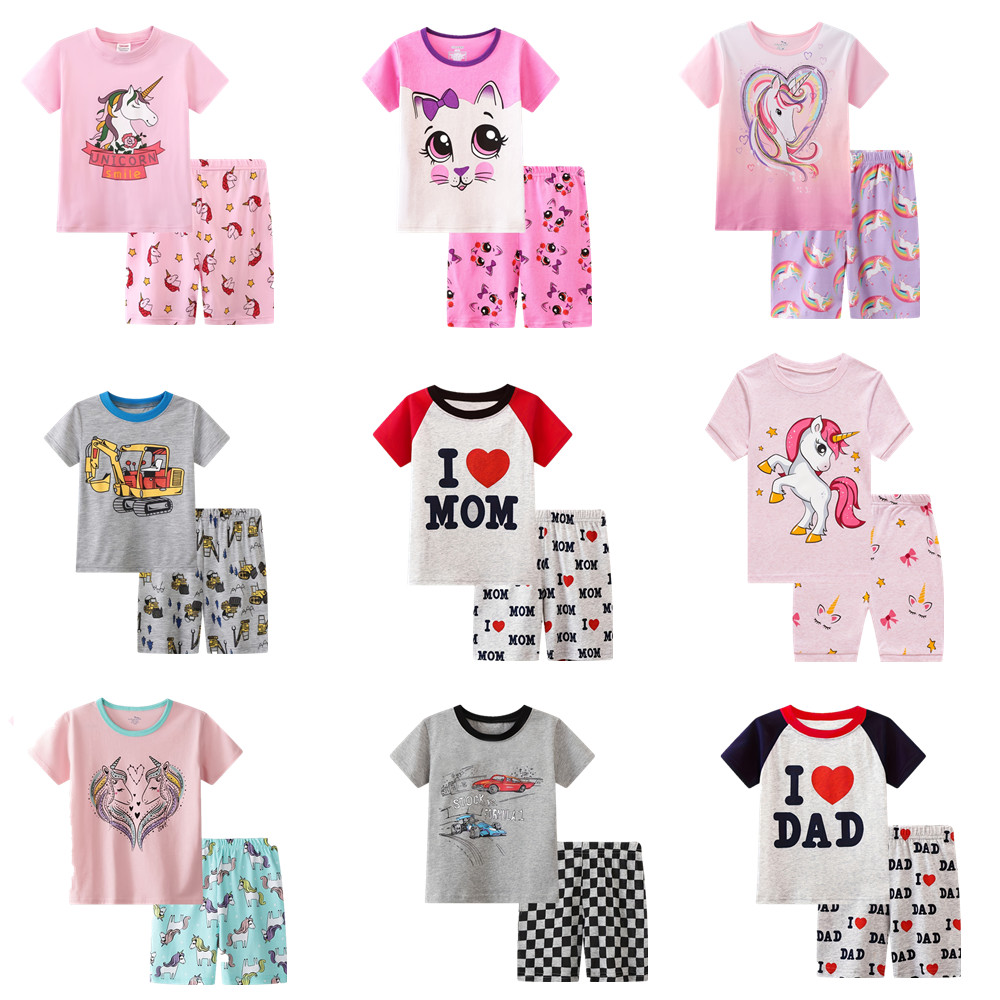 Summer Clothing Toddler - Хлопковые пижамы для маленьких девочек, комплект