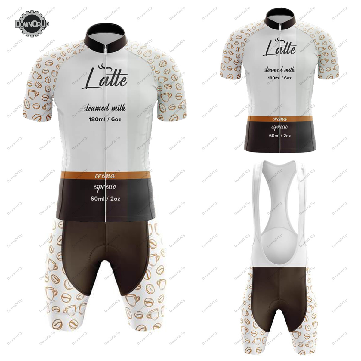 Summer Clothing List - Кофейный список, комплект велосипедного трикотажа для
