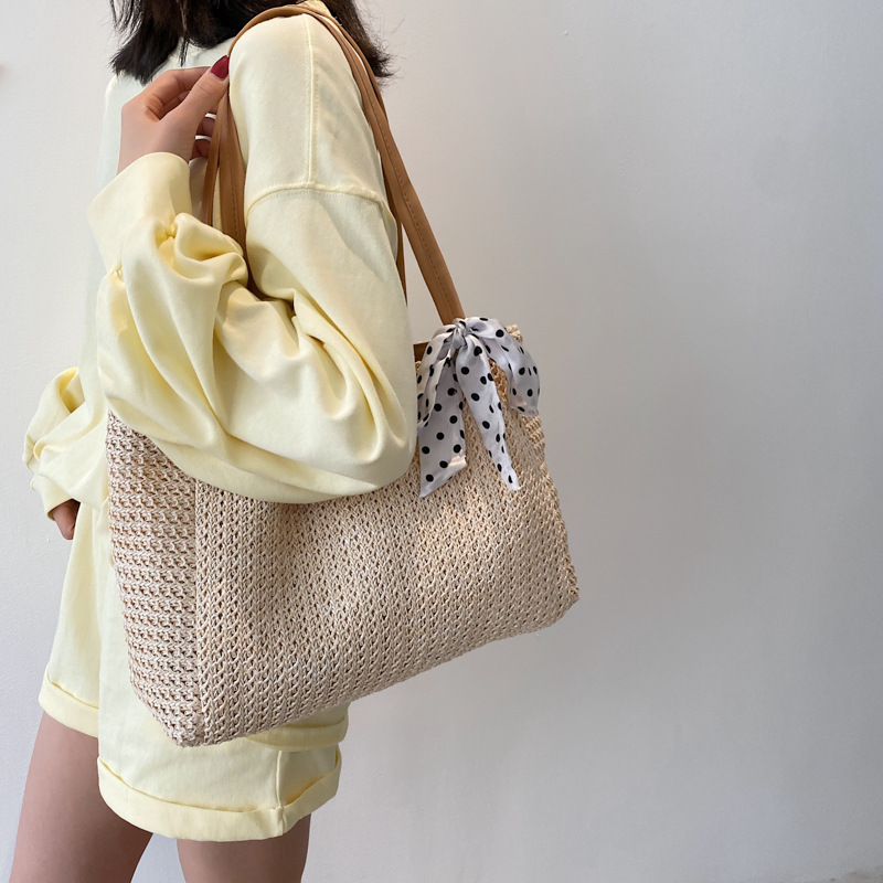 Соломенная женская сумка с бан – обзор и цена Beach Bag Straw