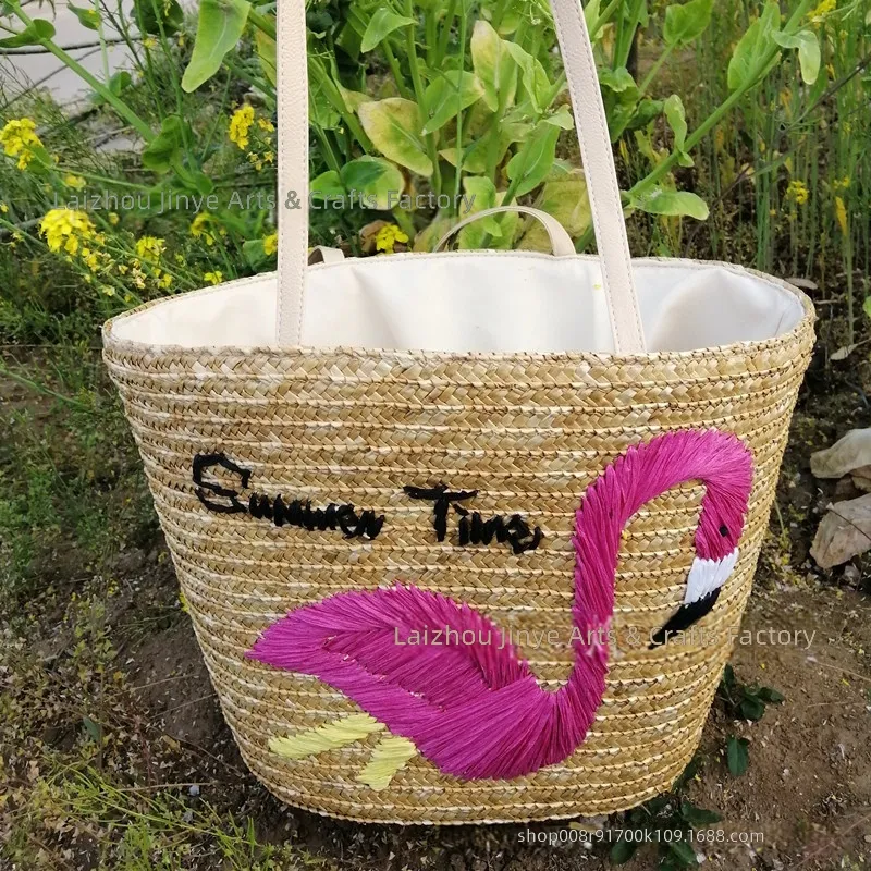 Плетеная сумка-ведро из пшенич – обзор и цена Beach Bag Straw