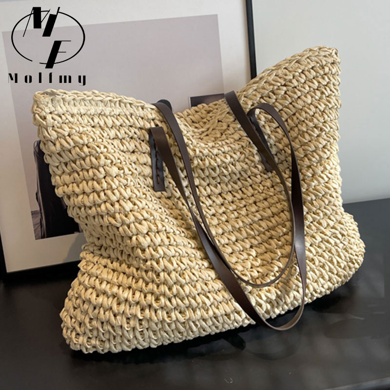 Соломенные тканые сумки-тоут,  – обзор и цена Beach Bag Straw