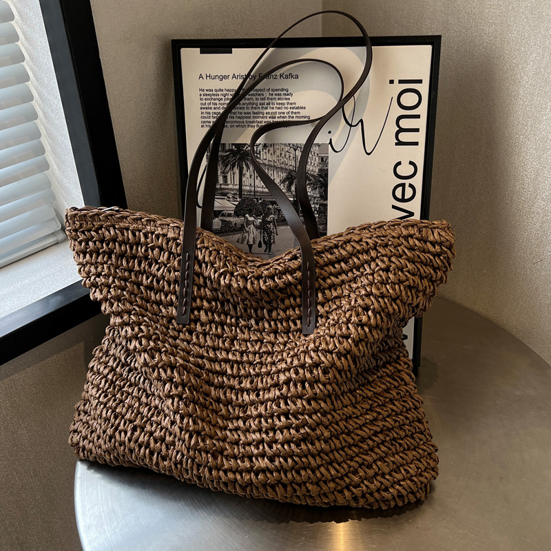 Соломенные тканые сумки-тоут,  – обзор и цена Beach Bag Straw