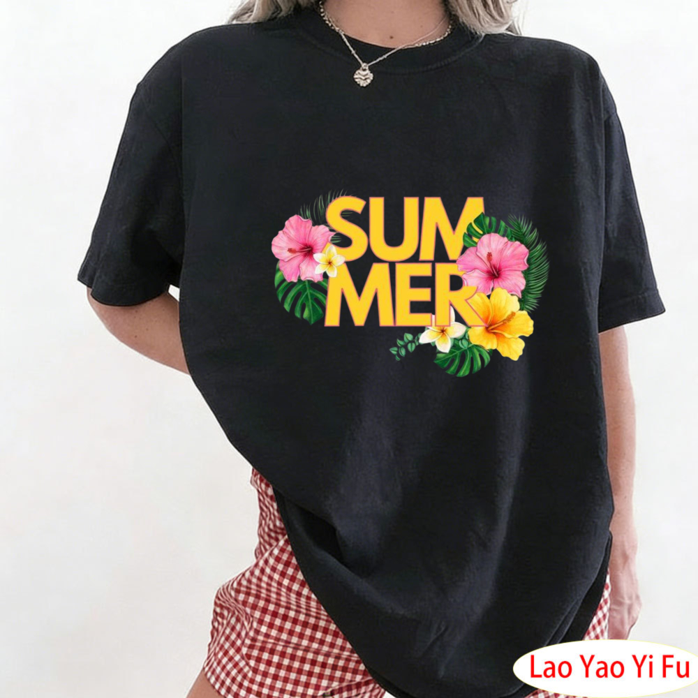 Летняя футболка с тропическим  – обзор и цена Summer Clothing Resort