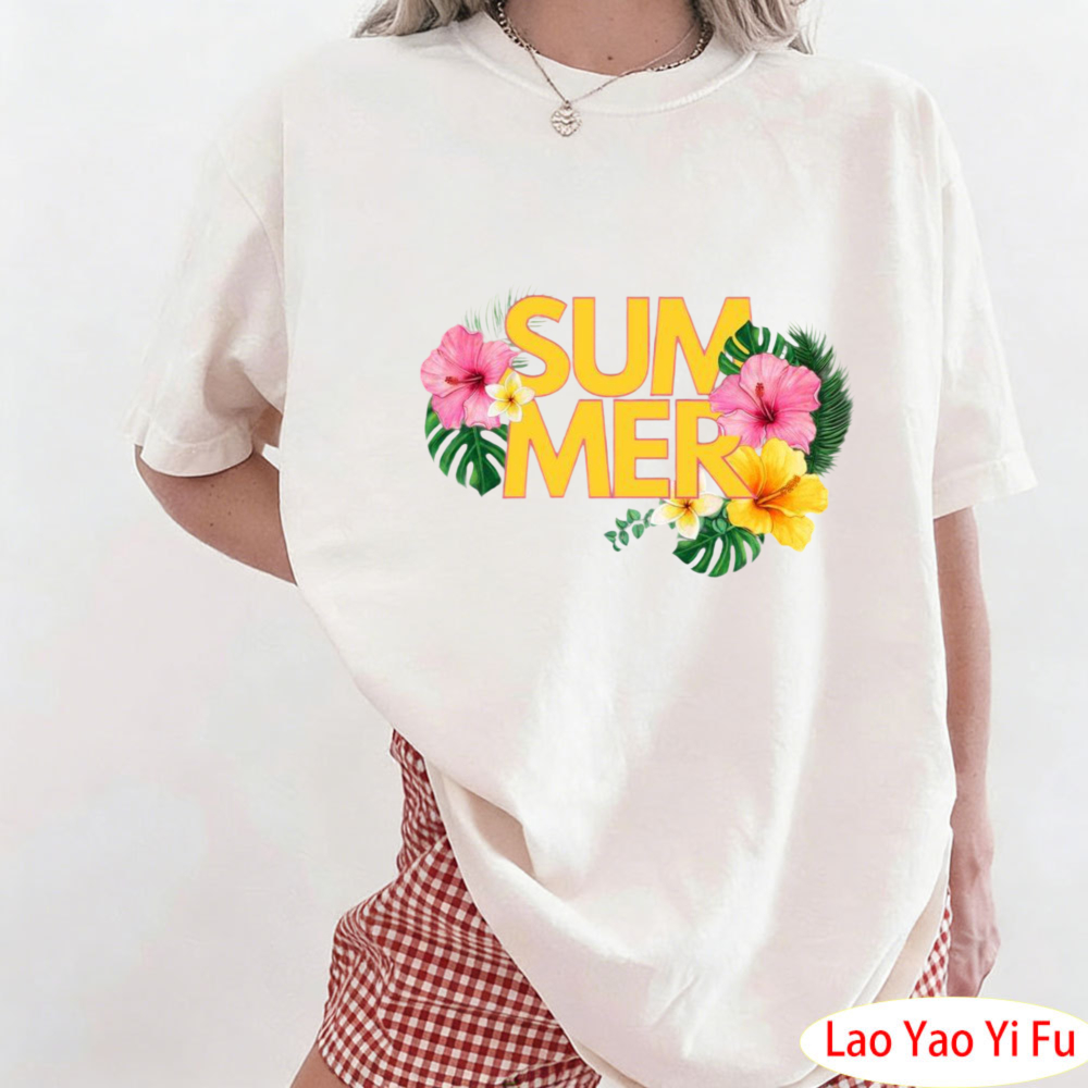Летняя футболка с тропическим  – обзор и цена Summer Clothing Resort