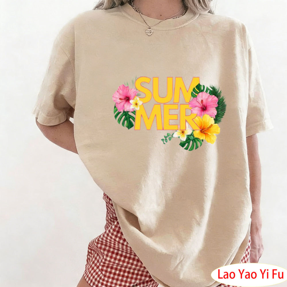 Летняя футболка с тропическим  – обзор и цена Summer Clothing Resort