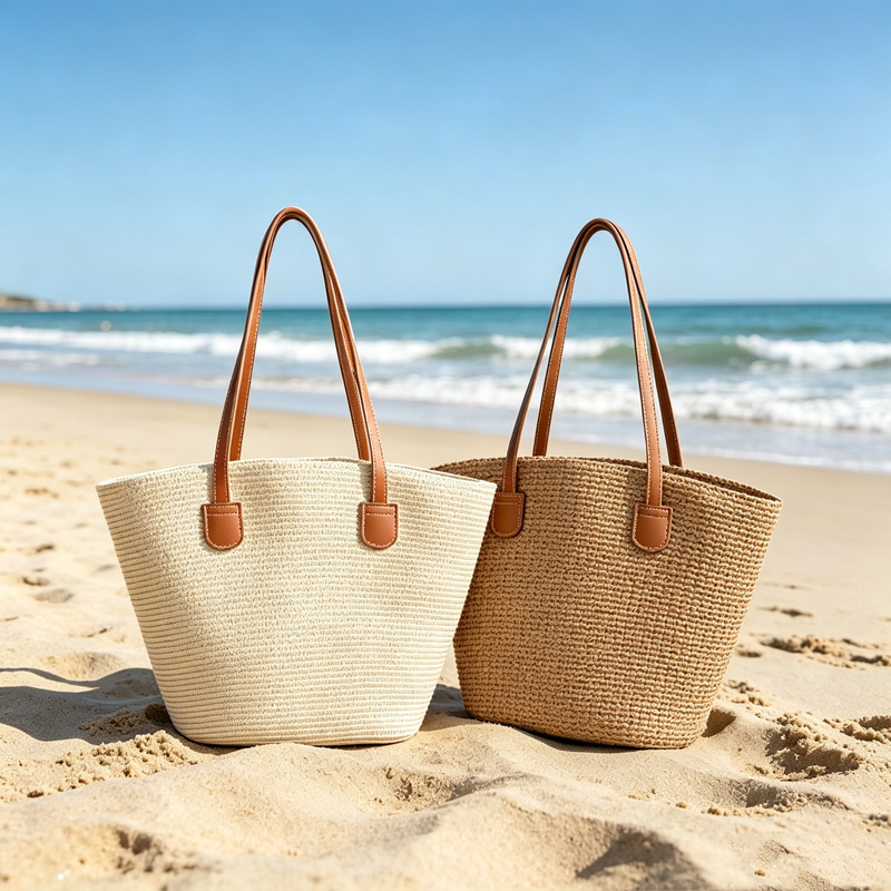 CLAREGQI Женская однотонная со – обзор и цена Beach Bag Straw
