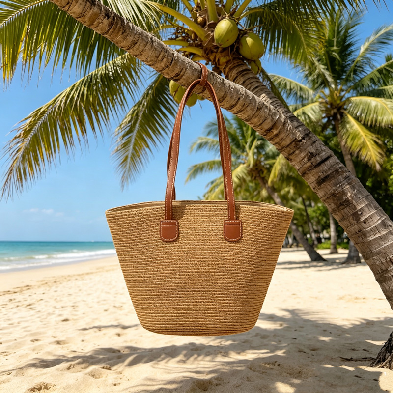 CLAREGQI Женская однотонная со – обзор и цена Beach Bag Straw