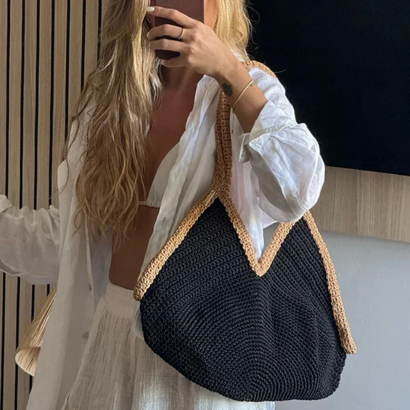 Новая летняя плетеная сумка ру – обзор и цена Beach Bag Straw