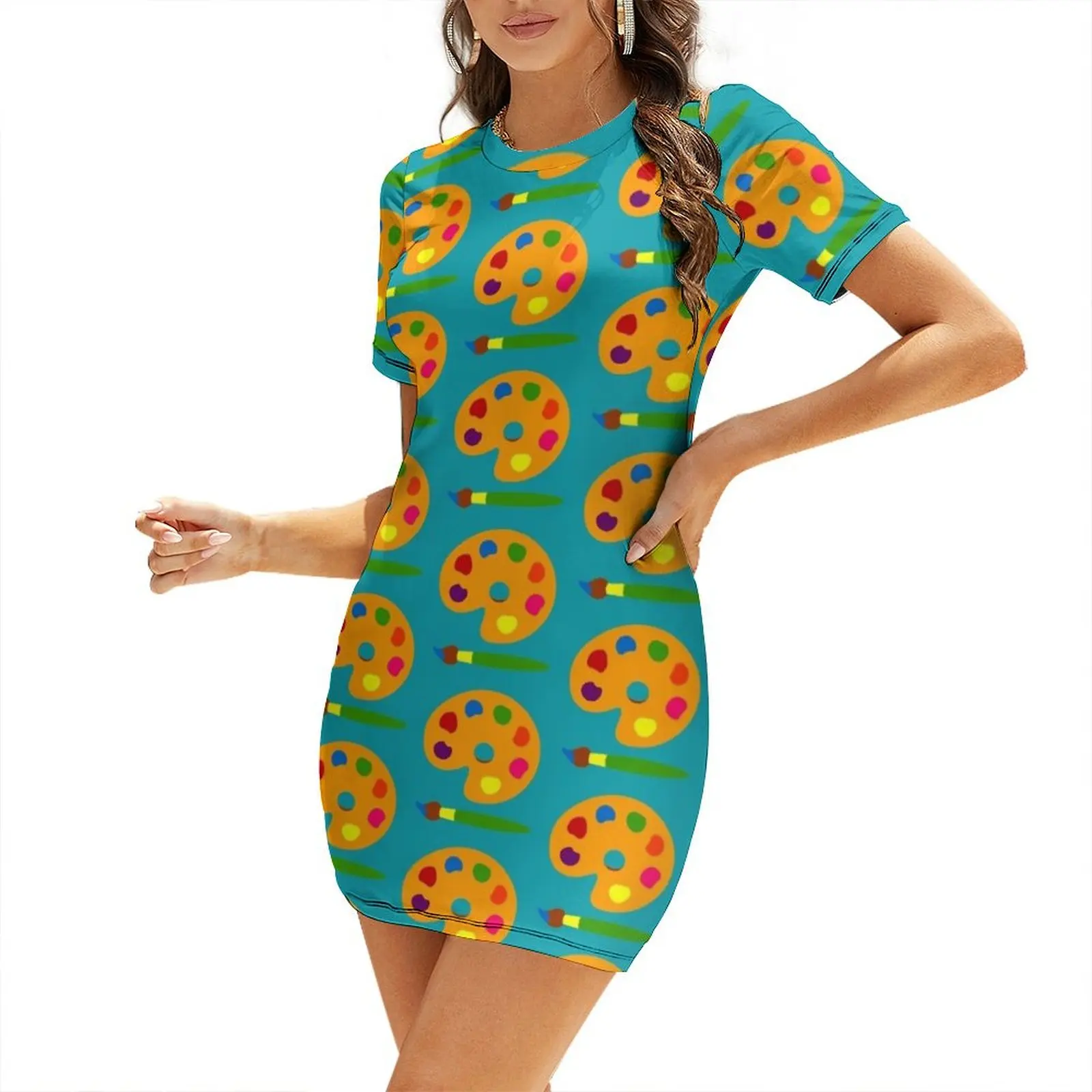 Яркое платье с коротким рукаво – обзор и цена Summer Clothing Color Palette